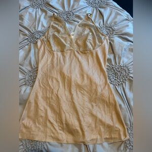 Elegant Gold Lace Slip